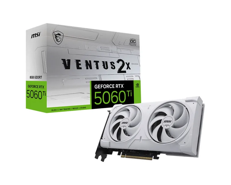 MSI GeForce RTX 5060 Ti 8G VENTUS 2X OC WHITE PLUS