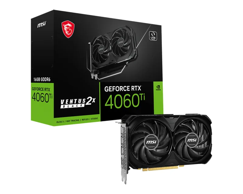 MSI GeForce RTX 4060 Ti VENTUS 2X BLACK 16G