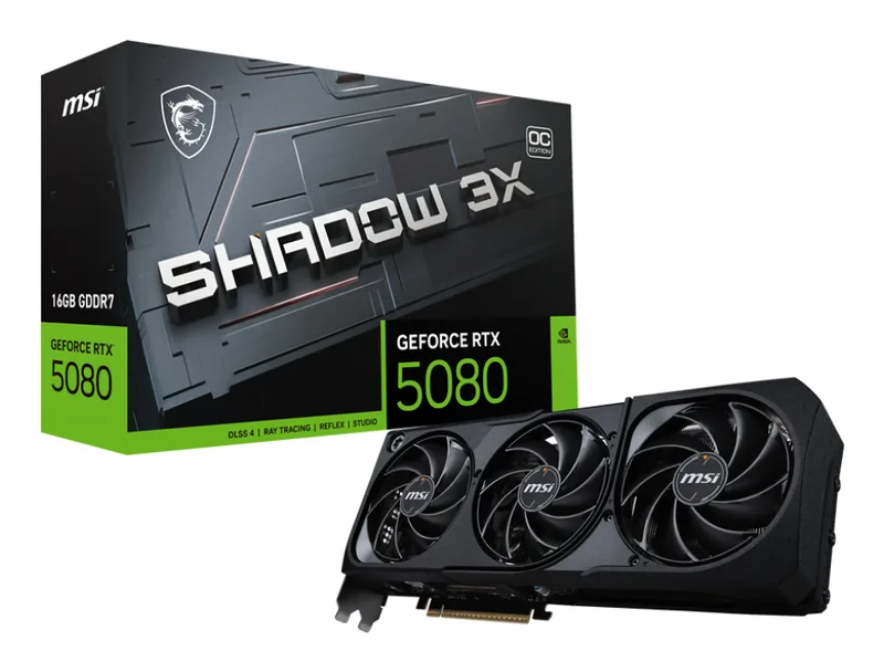 MSI GEFORCE RTX 5080 16G SHADOW 3X OC