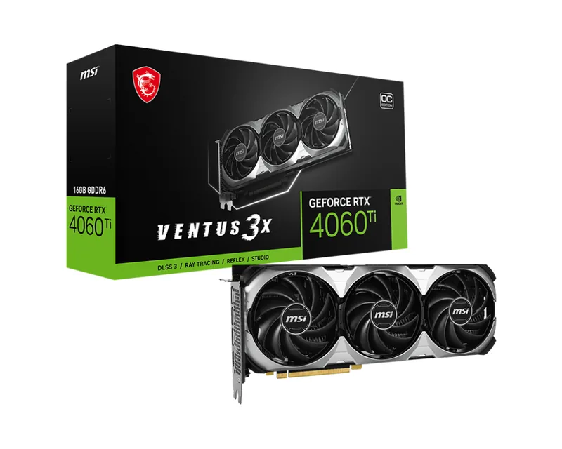 MSI GEFORCE RTX 4060 TI VENTUS 3X 16G OC