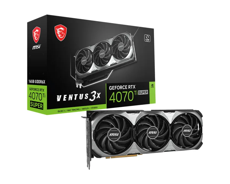 MSI GEFORCE RTX 4070 Ti SUPER 16G VENTUS 3X