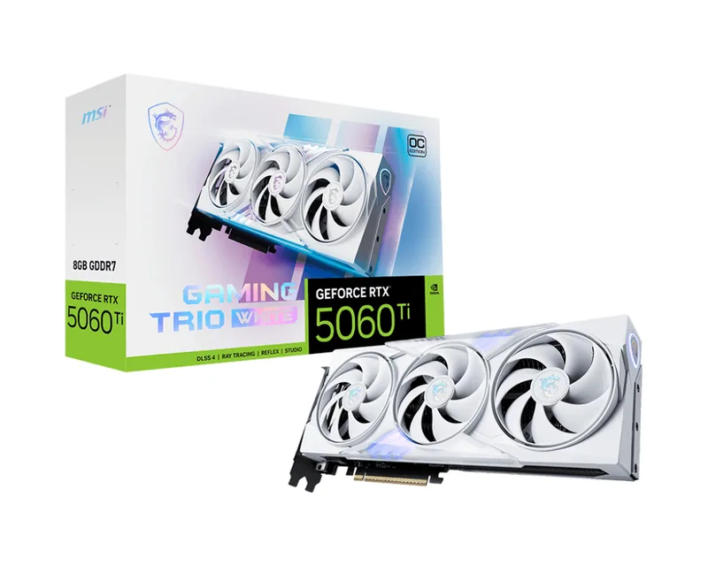 MSI GeForce RTX 5060 Ti 8G GAMING TRIO OC WHITE