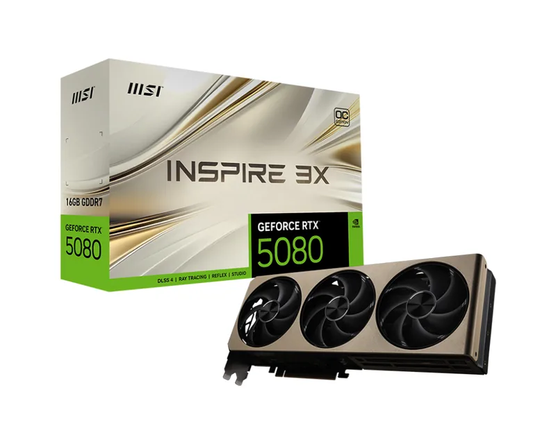 MSI GEFORCE RTX 5080 16G INSPIRE 3X OC
