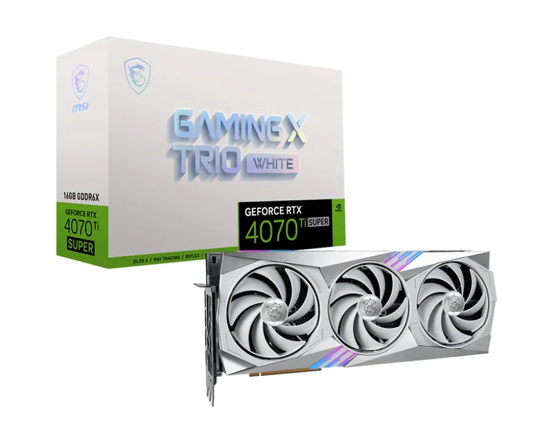 MSI GeForce RTX 4070 Ti SUPER 16G GAMING X TRIO WHITE