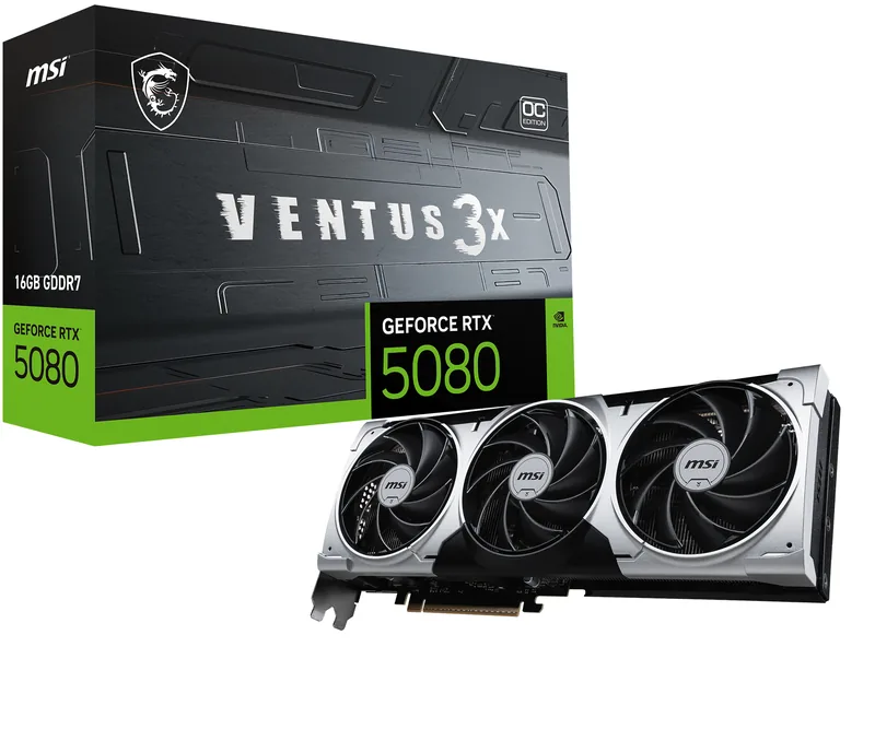 MSI GEFORCE RTX 5080 16G VENTUS 3X OC PLUS