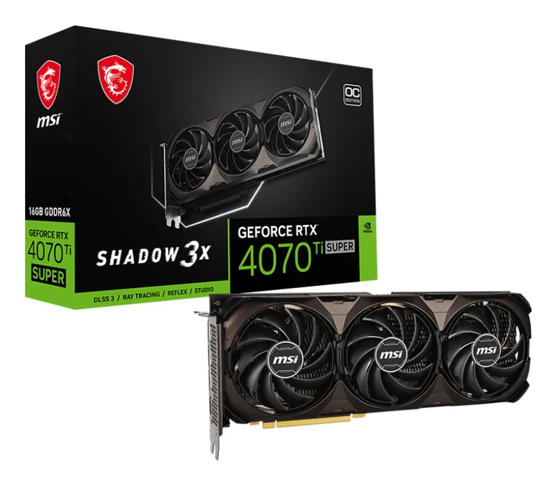 MSI RTX 4070 Ti SUPER SHADOW 3X OC 16GB GDDR6X