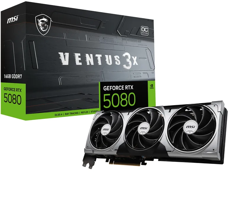 MSI RTX 5080 VENTUS 3X OC 16GB GDDR7